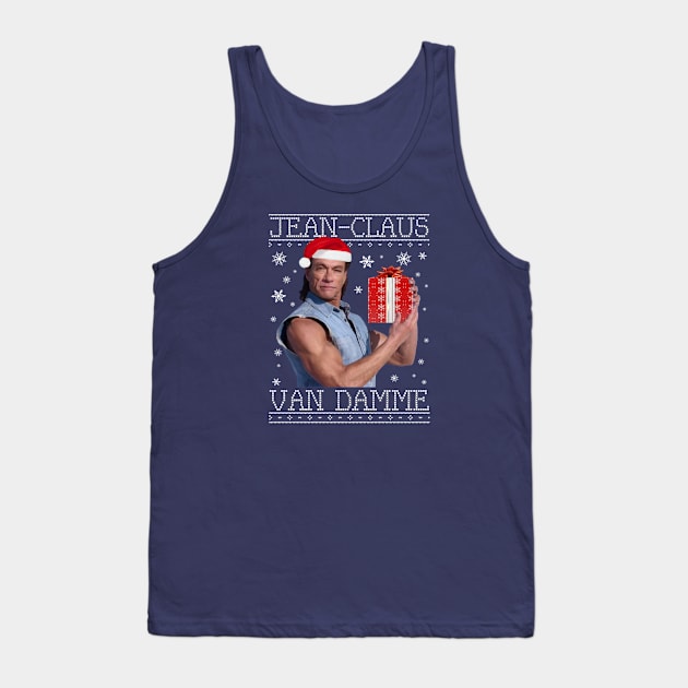 Jean Claus Van Damme Christmas Knit Tank Top by Rebus28